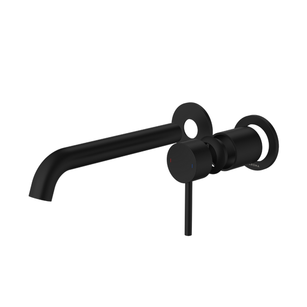 Caroma Liano II 210mm Wall Basin/Bath Mixer (Trim Kit Only) Lead Free Matte Black