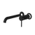 Caroma Liano II 210mm Wall Basin/Bath Mixer (Trim Kit Only) Round Cover Plates Matte Black Lead Free