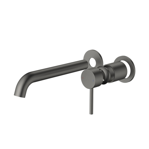 Caroma Liano II 210mm Wall Basin/Bath Mixer and Outlet (Trim Kit Only) Gunmetal Lead Free