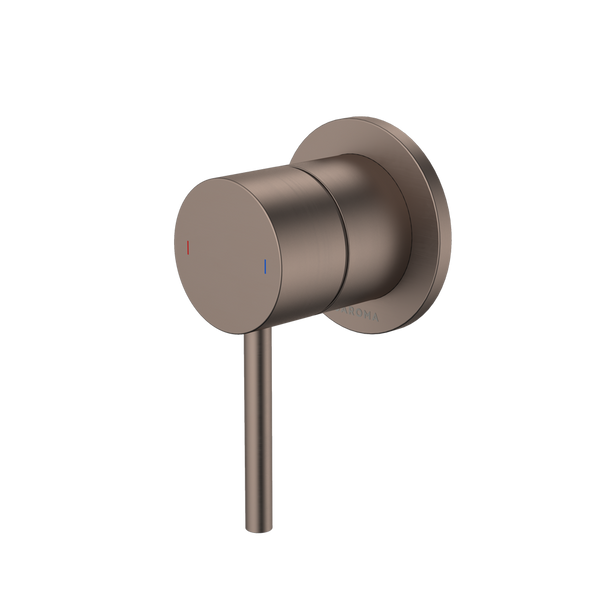 Caroma Liano II Bath / Shower Mixer Round Cover Plate Brushed Bronze