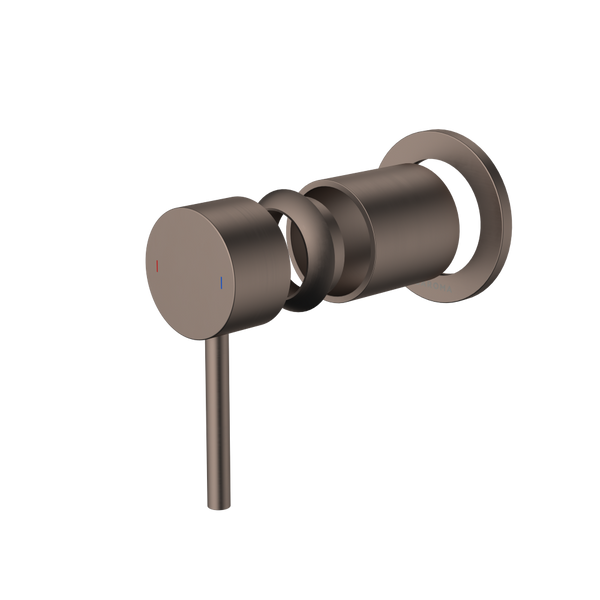 Caroma Liano II Bath/Shower Round Wall Mixer (Trim Kit Only) Brushed Bronze