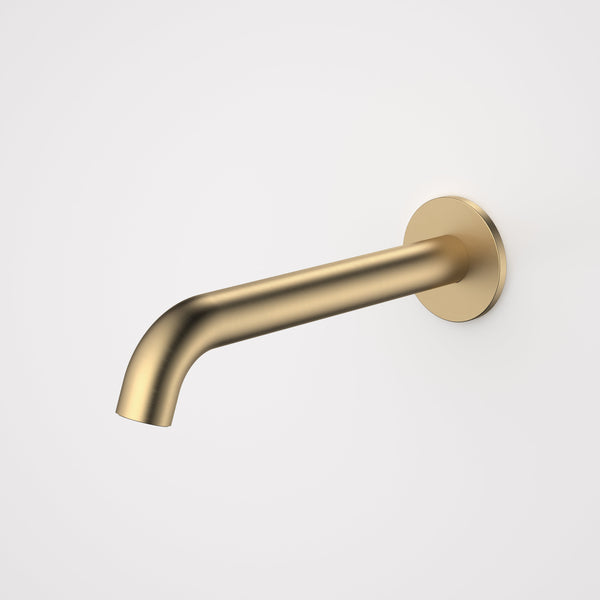 Caroma Liano II 210mm Basin/Bath Outlet Round Brushed Brass Lead Free