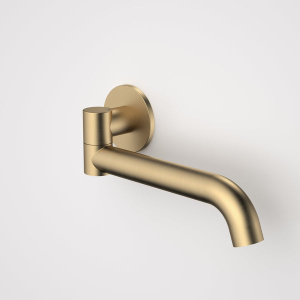 Caroma Liano II 220mm Bath Swivel Outlet Round Brushed Brass