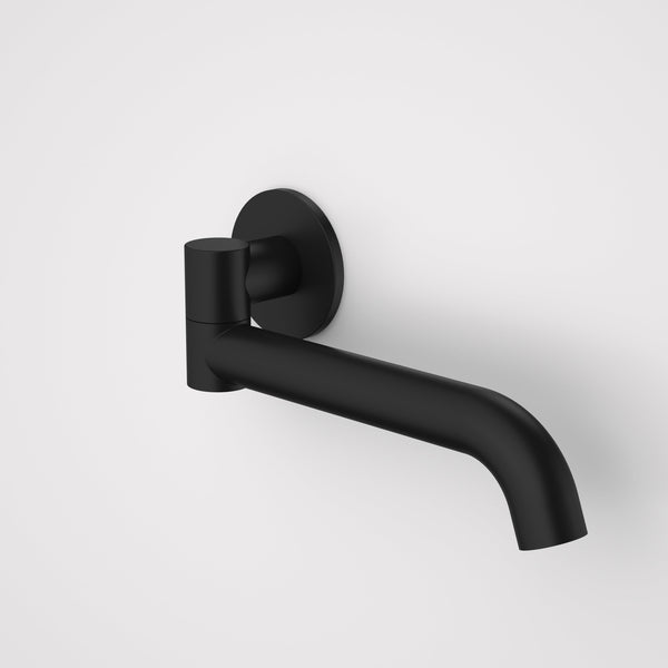 Caroma Liano II 220mm Bath Swivel Outlet Round Matte Black
