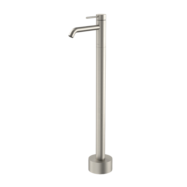 Caroma Liano II Freestanding Bath Filler Brushed Nickel