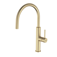 Caroma Liano II Sink Mixer Brushed Brass Lead Free