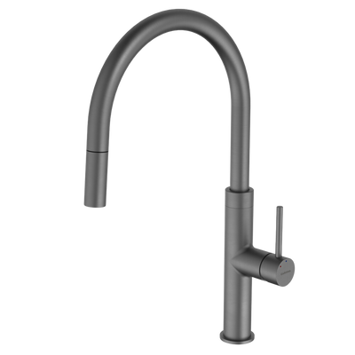 Caroma Liano II Pull Out Sink Mixer Gunmetal Lead Free