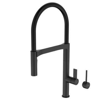 Caroma Liano II (Vogue) Pull Down Sink Mixer with Spray Matte Black