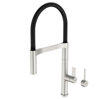 Caroma Liano II (Vogue) Pull Down Sink Mixer with Spray Brushed Nickel