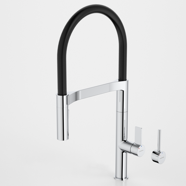 Caroma Liano II Pull Down Sink Mixer with Dual Spray Chrome Lead Free