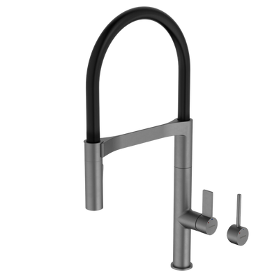 Caroma Liano II (Vogue) Pull Down Sink Mixer with Spray Gunmetal