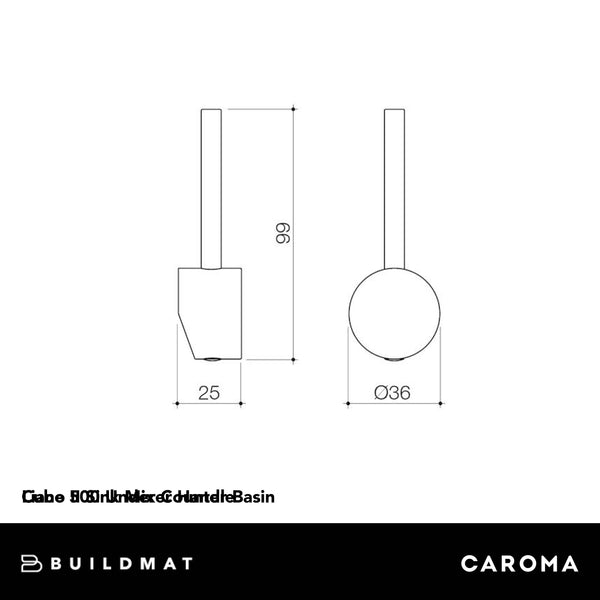 Caroma Liano II Sink Mixer Handle Matte Black