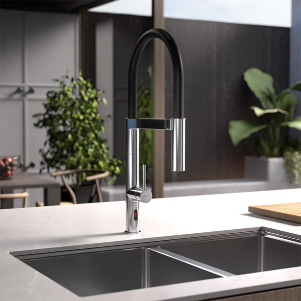 Caroma Liano II Pull Down Sensor Sink Mixer Chrome
