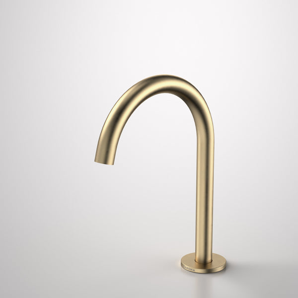 Caroma Liano II Hob Swivel Outlet 160mm Brushed Brass