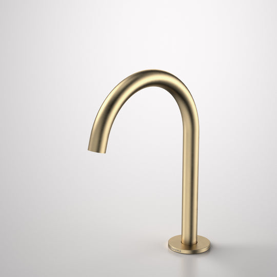 Liano II Hob Swivel Outlet 160mm Brushed Brass Lead Free