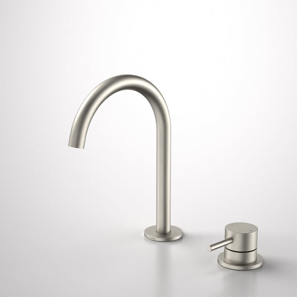 Caroma Liano II Hob Basin Mixer Set 160mm Brushed Nickel