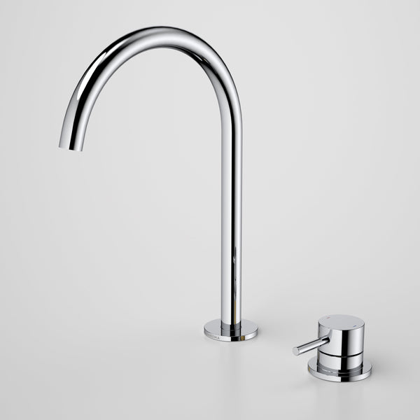 Caroma Liano II Hob Basin/Sink Mixer Set 200mm Chrome