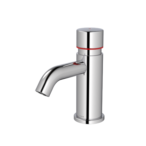 Caroma Civic Hob Push Timed Flow Tap Chrome Lead Free