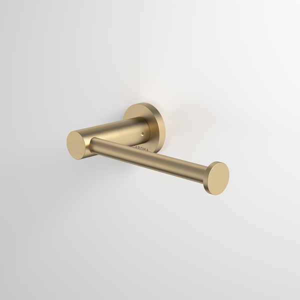 Caroma Liano II Toilet Roll Holder Brushed Brass
