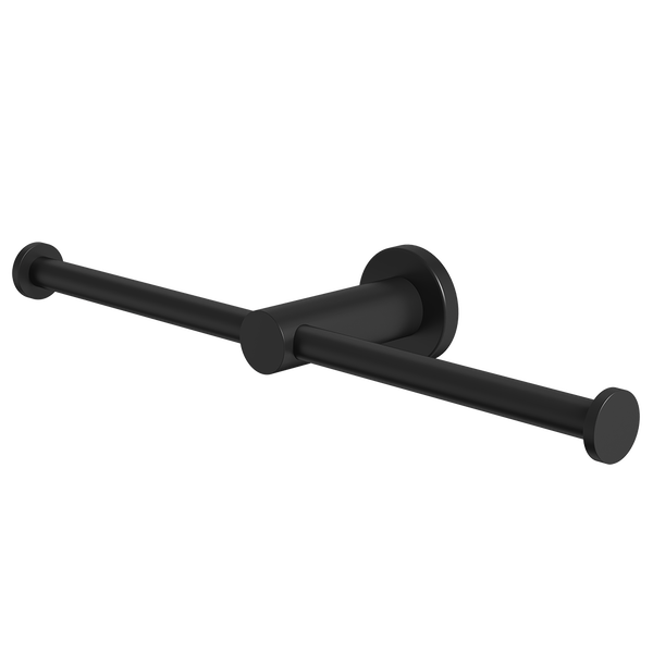 Caroma Liano II Double Toilet Roll Holder Matte Black