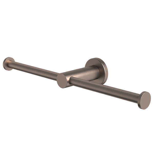 Caroma Liano II Double Toilet Roll Holder Brushed Bronze