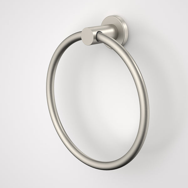 Caroma Liano II Towel Ring Brushed Nickel