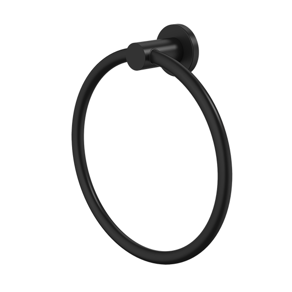 Caroma Liano II Towel Ring Matte Black