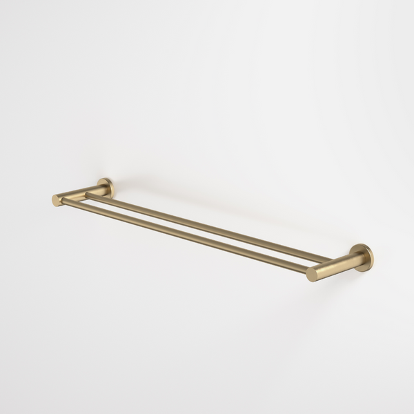 Caroma Liano II Double Towel Rail 640mm Brushed Brass