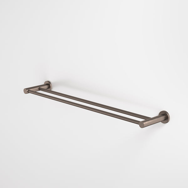 Caroma Liano II Double Towel Rail 640mm Brushed Bronze