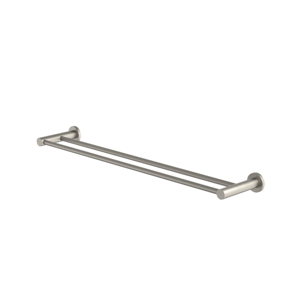 Caroma Liano II Double Towel Rail 640mm Brushed Nickel