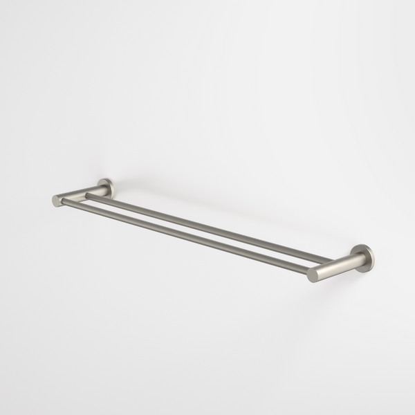Caroma Liano II Double Towel Rail 640mm Brushed Nickel
