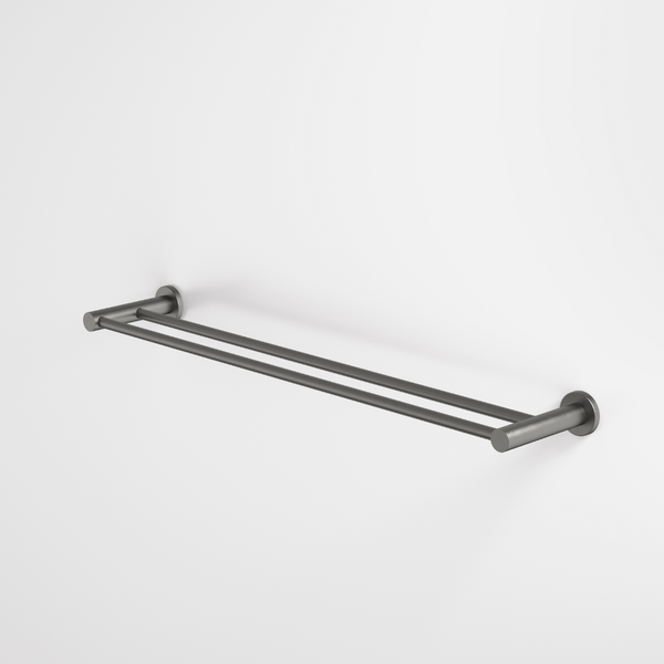 Caroma Liano II Double Towel Rail 640mm Gunmetal