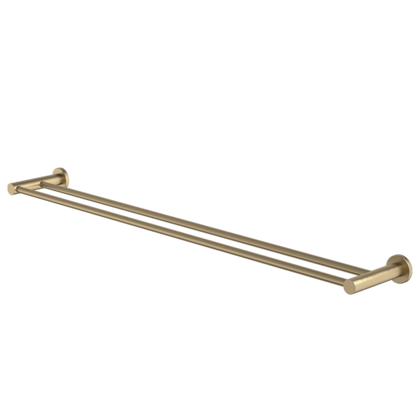 Caroma Liano II Double Towel Rail 840mm Brushed Brass