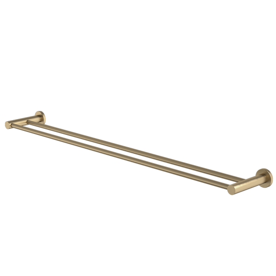 Liano II Double Towel Rail 840mm Brushed Brass