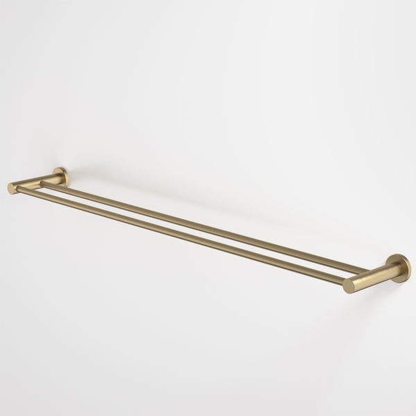 Caroma Liano II Double Towel Rail 840mm Brushed Brass