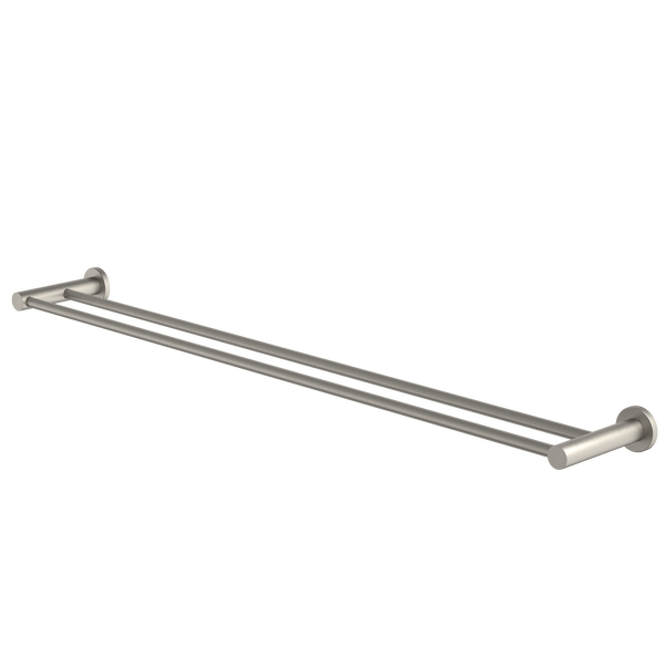 Caroma Liano II Double Towel Rail 840mm Brushed Nickel