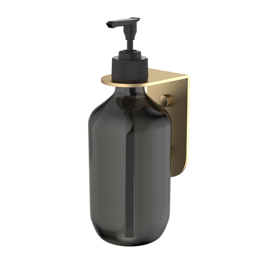 Liano II Soap Bottle Holder Brushed Brass
