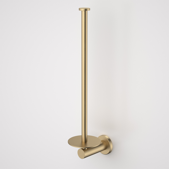 Liano II Spare Toilet Roll Holder Brushed Brass