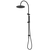 Caroma Liano II Rail Shower with Overhead Black