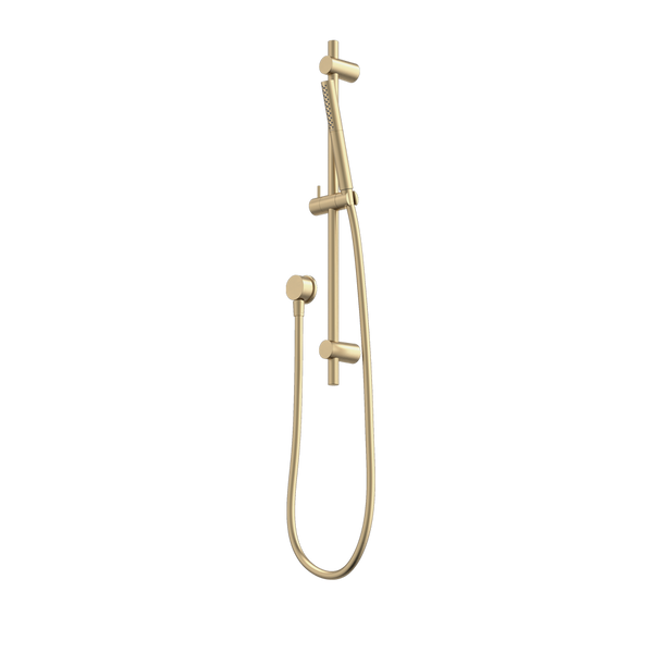 Caroma Liano II 3 Function Microphone Rail Shower Brushed Brass