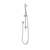 Caroma Liano II 3 Function Microphone Rail Shower Brushed Nickel