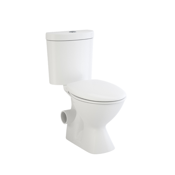 Caroma Profile Left Hand Skew Trap Close Coupled Soft Close Suite White