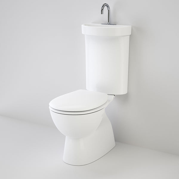 Caroma Profile 5 Deluxe Integrated Hand Basin Close Coupled Bottom Inlet Suite White