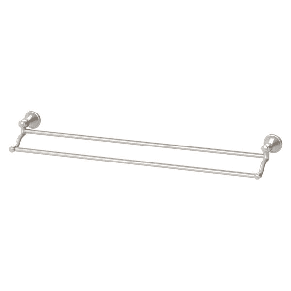 Nostalgia Double Towel Rail 760mm Brushed Nickel