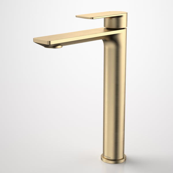 Caroma Urbane II Tower Basin Mixer Brushed Brass Lead Free