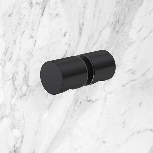 Caroma Shower Door Handle Round Matte Black