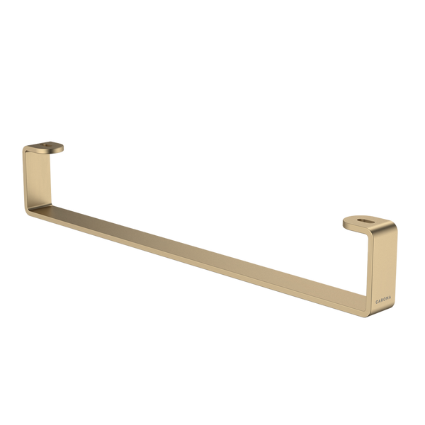 Caroma Urbane II Hand Wall Basin Integrated Rail Brushed Brass