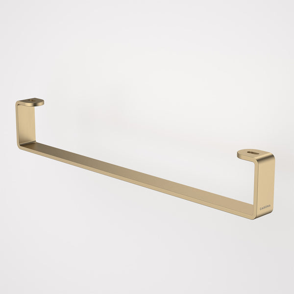 Caroma Urbane II Hand Wall Basin Integrated Rail Brushed Brass