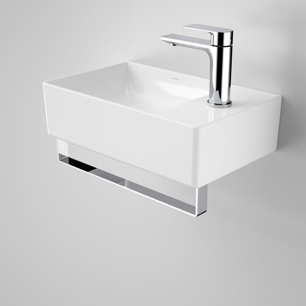 Caroma Urbane II Hand Wall Basin Integrated Rail Chrome