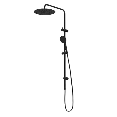 Caroma Urbane II Rail Shower with 300mm Overhead Matte Black